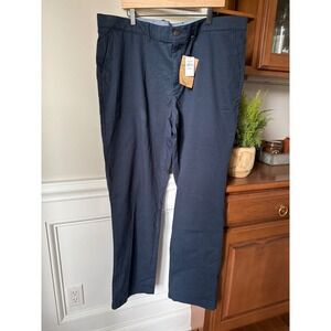 NWT L.L.Bean Men's Pants Size 44 x 34 Lakewashed Stretch Khakis Navy Blue Chinos